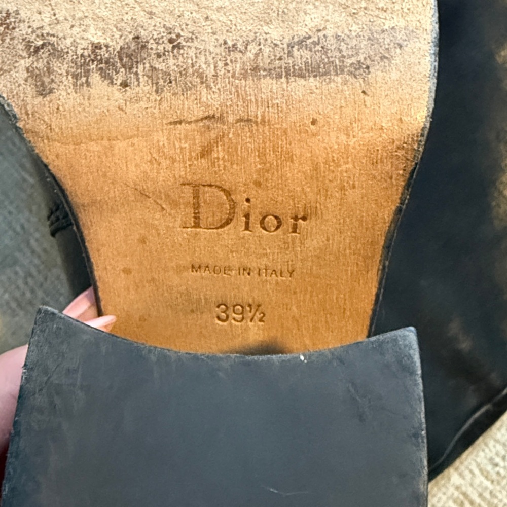 Christian Dior FW 2006 Diorider Black Moto Boots By Galliano Size 39 1/2 - Picture 4 of 7